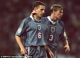 The german players line up, hand in hand. England V Germany Iconic Images From The Game S Most Evocative Fixture Daily Mail Online