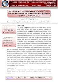 In that time, we've become an industry leader in. Pdf Management Of Termite Population By Using Plant Natural Products Mainly Latex And Its Components From Family Apocynaceae