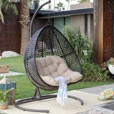 We have lots of styles and types, from arbor benches to armchairs and modular garden sofas. Hanging Egg Chair Loveseat For Luxury Outdoor Patios Hanging Egg Chair Swinging Chair Hanging Garden Chair