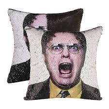 Dwight Schrute Sequin Pillow 2025