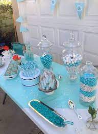 Wedding Ideas Blue Tiffany Candy Buffet 54 Ideas Tiffany Blue Baby Shower Baby Shower Candy Bar Baby Shower Candy Table