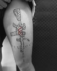 Jake joseph paul (born january 17, 1997) is an american youtuber, internet personality, actor, rapper and professional boxer. Gucci Ak47 Tattoo On Jake Paul