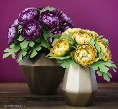 Metallic Paper Chrysanthemums Lia Griffith
