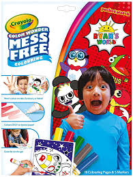 Quote from ryan toysreview coloring pages : Crayola Ryan S World Color Wonder Mess Free Book Amazon Co Uk Toys Games