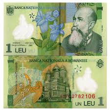 For 1 moldovan leu now you need to pay 0.046632 euro at the rate of a european bank. 2005 Polymer Banknote Romania 1 Leu N Iorga P117a Unc Mynumi