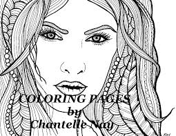 Coloring pages are no longer just for children. Morgana Coloring Page Woman Face Adult Coloring Picture Etsy
