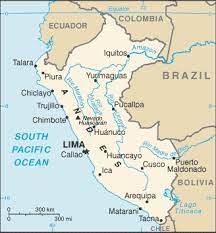 Satellite colombia map (madre de dios region / peru). Peru Maps Ecoi Net