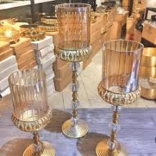 En çok tercih edilen cam şamdan mumluklardan biri olan 3'lü kristal cam. Mumluk
