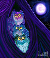 3 Night Owls By Nick Gustafson Owls Drawing Owl Artwork Art