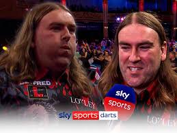 Ryan Searle sunk this 112 checkout to knock out Peter Wright but he must  first find a hotel to stay in Blackpool!