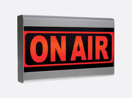 D R On Air Light Illuminated Sign 12v Dc 1a External Power Red