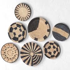 Each geometric shape features a whitewashed braided straw rope border that adds terrific depth and. 3d Model Wicker African Wall Baskets Cgtrader