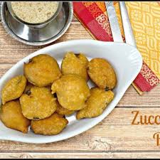 Zucchini Bajji Recipe Zucchini Fritters Recipe In 2020 Tea Time Snacks Snacks Spicy Recipes