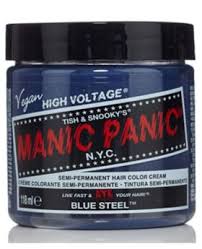 Manic panic hair dye is a semi permanent, vegan hair dye that comes in all kinds of vibrant colors. Manic Panic Classic Hair Dye Rockabilly Blue Semi Permanent Vegan Colour 118ml Free Delivery