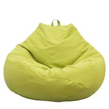 Bean bags aren't just for college students anymore. Bazgo Large Bean Bag Chairs Sofa Cover Solid Color Simple Design Seat Recliner Outdoor And Indoor Lazy Lounger For Adults And Kids With No Filling M Green Buy Online In Antigua And Barbuda At