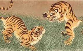 Total War Shogun Fall Of The Samurai Wallpaper Walldevil Tiger Art Japanese Tiger Japanese Art Ink