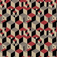 See more ideas about escher art, mc escher, graphic artist. Tapete Cube M C Escher Etoffe Com
