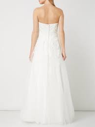 Kaufen sie die besten brautkleider 2021 online bei irenekleider.de. Luxuar Brautkleid Aus Tull Mit Hakelspitze In Weiss Online Kaufen 1020378 P C Online Shop
