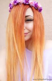 It is a dark red shade with blonde ombre strands. How To Dye Cliphair Extensions Into Ombre Cat Eyes Red Lips
