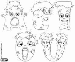 Ausmalbilder Monster Von Vokalen Zum Ausdrucken