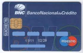 Estas sociedades ejidales debían servir de soporte a dicha institución en su proceso de. Bank Card Bnc Banco Nacional De Credito Banco Nacional De Credito Venezuela Col Ve Ms 0010 1