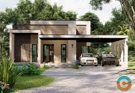 Hunian bergaya rumah peristirahatan desain ini memperlihatkan gambar rumah minimalis modern yang juga bergaya resort atau rumah. 6 Desain Rumah Minimalis Atap Datar 3 Kamar Tidur Denah Ruang Inspiratif