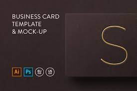 Business Card Template Mock Up 18 In Business Card Templates On Yellow Images Creative Store
