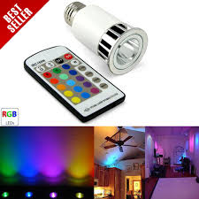 Multi Color Led Light Bulb W Remote E27 Base E27rf Rgb6x4 34 95 Led Strip Room