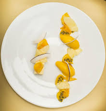 Les Fruits Exotiques Biscuit Coco Et Mousse Passion Ananas Roti Au Miel Sorbet Mangue Food Foodie Paris Michelin Sorbet Mangue Biscuit Coco Ananas Roti