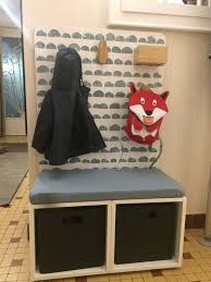 Kid S Closet In The Hallway Perfect For Little Coats Shoes Ikea Hackers In 2020 Ikea Kids Ikea Eket Kid Closet