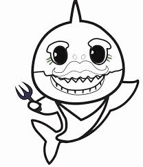Baby Shark Coloring Pages Coloring Rocks In 2020 Shark Coloring Pages Cute Shark Baby Shark Doo Doo