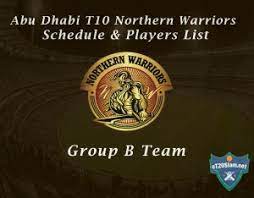 Download for free in png, svg, pdf formats. Abu Dhabi T10 Northern Warriors Schedule Players List