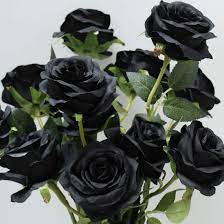 Any ethnicity black caucasian east asian south asian hispanic. Amazon Com Veryhome Artificial Flowers Silk Roses Real Touch Bridal Wedding Bouquet For Home Garden Party Floral Decor 10 Pcs Black Furniture Decor
