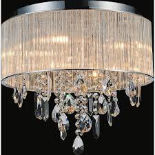 Complete your space by lighting it with the perfect ceiling light fixture. Cwi Lighting Jacquimo 9 Light Chrome Flush Mount 5558c16c The Home Depot In 2021 Master Bedroom Lighting Crystal Chandelier Light