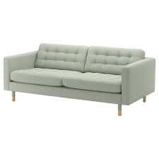 Landskrona Sofa 3 Plazas Gunnared Verde Claro Madera Sofa Gris Claro Telas Sofas Sillones Modernos