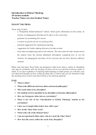 Doc Introduction To Ethical Thinking Tutor Notes Nafsika Athanassoulis Academia Edu