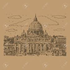 Visualizza altre idee su vaticano, simbolo, arte virtuale. Basilica De San Pedro En El Vaticano Roma Italia Vectores Dibujados A Mano Dibujo Ilustraciones Vectoriales Clip Art Vectorizado Libre De Derechos Image 52702702