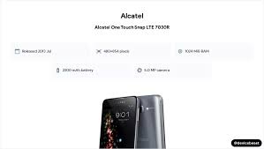 Alcatel One Touch Snap LTE 7030R Full ...