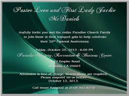 20th Pastoral Anniversary Invite Pastor Anniversary Anniversary Pastors Wife