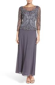 Main Image Pisarro Nights Embellished Mesh Gown Mob In