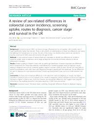Before the procedure, an anesthesiologist sedates the patient with medication that's administered intravenously. Pdf A Review Of Sex Related Differences In Colorectal Cancer Incidence Screening Uptake Routes To Diagnosis Cancer Stage And Survival In The Uk