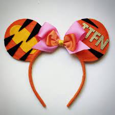 Tigger Inspired Minnie Mouse Ears Headband Tiger Pooh Piglet Eeyore Disney Minnie Mouse Ears Diy Mickey Ears Disney Mickey Ears