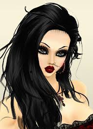 Goth girl Evangeline Long avatar by Kate Stern