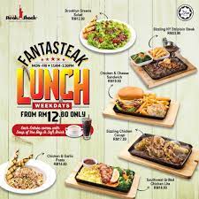 Ny Steak Shack Fantasteak Lunch From Rm12 80 Only Ny Steak Lunch Food Menu