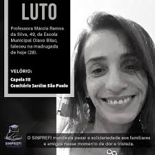 PROFESSORA MARCIA RAMOS DA SILVA FALECEU NA MADRUGADA DE HOJE