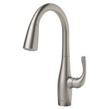 single handle pull down kitchen faucet