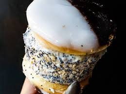 Black And White Bagel An Everything Bagel Black And White Cookie Sandwich Is The Most New York Thing Ever Black And White Cookies White Cookie Everything Bagel