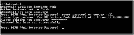 Dsrm is only needed when active directory is so damaged that you cannot log on using your normal ad administrator password. What Username And Password Do I Need To Use For Directory Services Restore Mode Dsrm In Sbs 2008 Microsoft Tech Community
