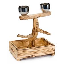 Penn-Plax Bird-Life Natural Wood Tree Perch for Small and ...