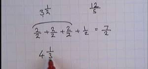 Mathematicians use three categories to describe fractions: How To Convert Mixed Numbers Into Top Heavy Fractions Math Wonderhowto